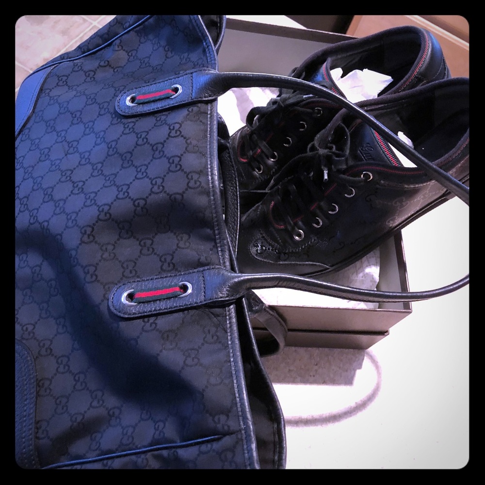 Gucci bag & Gucci sneakers sold together